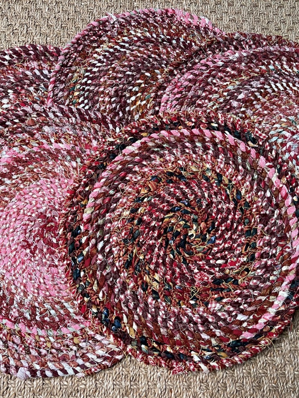 Handmade Woven Placemat 15" Wide Red 24 Available